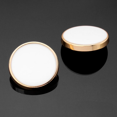 6 vnt. Paprasti drabužiai Auksinės sagos, juodos baltos metalinės sagos, skirtos „pasidaryk pats“ moterims, vyrams, paltų siuvimo medžiaga, 11/15/18/20/13/25 mm