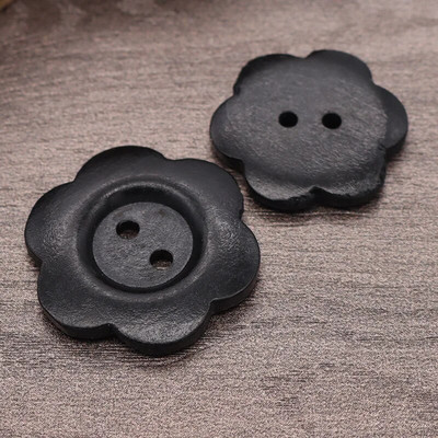 50KOM DIY drveni gumbi Rukotvorinski pribor Ručno izrađeni šivaći dodaci za košulje, džempere, odjeću, ukrasne gumbe, dječju odjeću