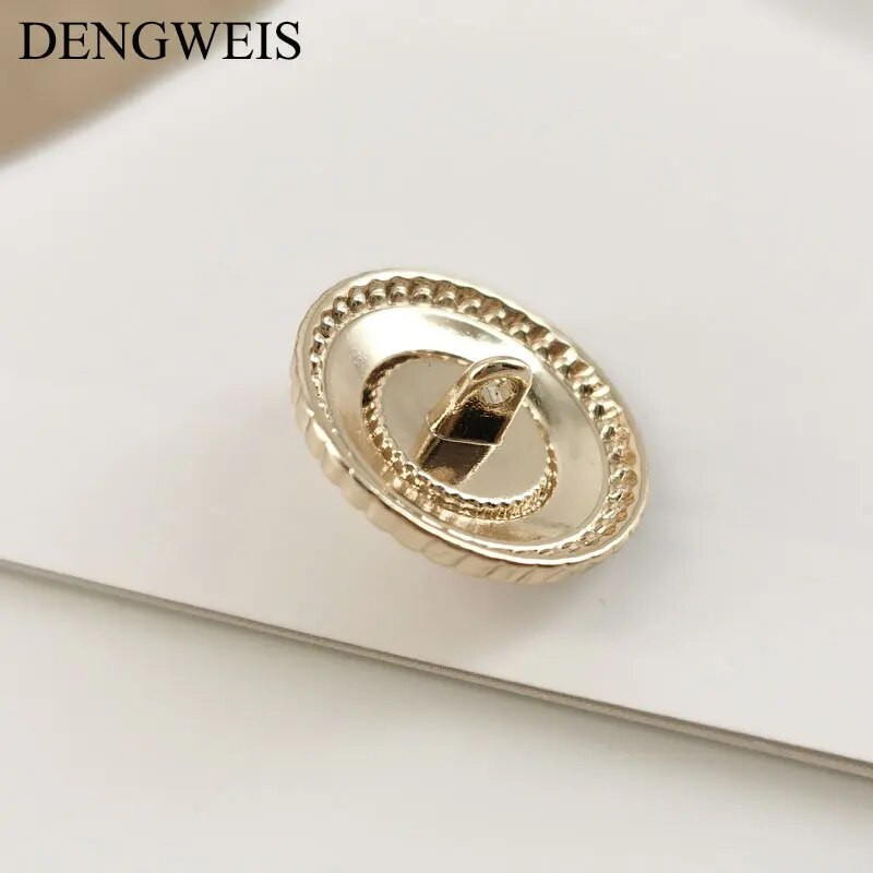 Visokokvalitetni modni gumbi za šivanje Metalni ukrasni gumbi za žene Dodaci za šivanje odjeće za kaput DIY pribor za rukotvorine 6 kom