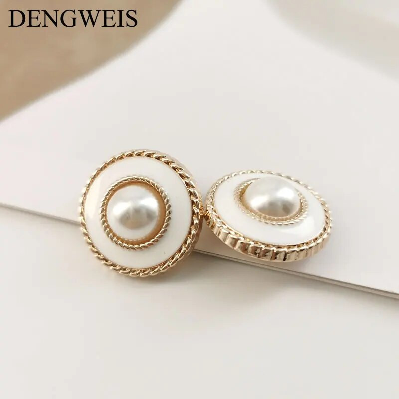 Visokokvalitetni modni gumbi za šivanje Metalni ukrasni gumbi za žene Dodaci za šivanje odjeće za kaput DIY pribor za rukotvorine 6 kom