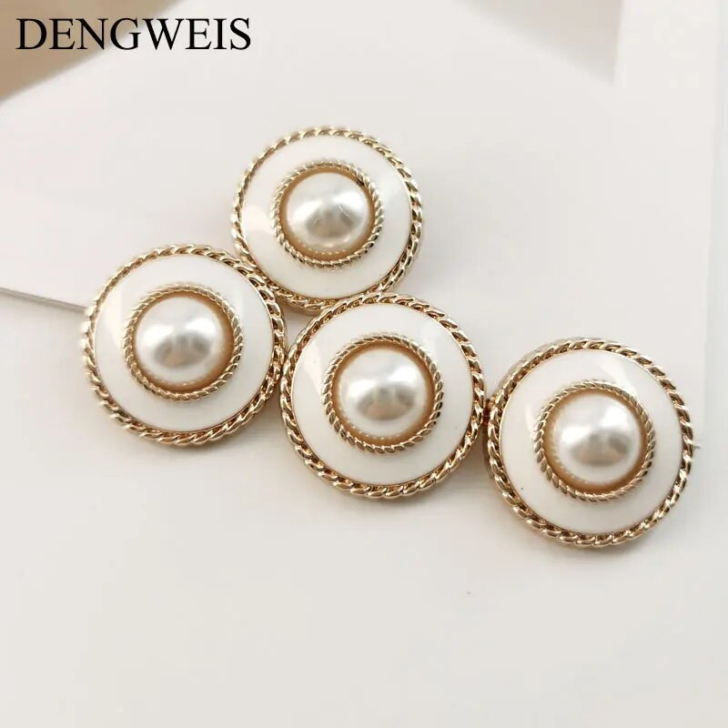 Visokokvalitetni modni gumbi za šivanje Metalni ukrasni gumbi za žene Dodaci za šivanje odjeće za kaput DIY pribor za rukotvorine 6 kom