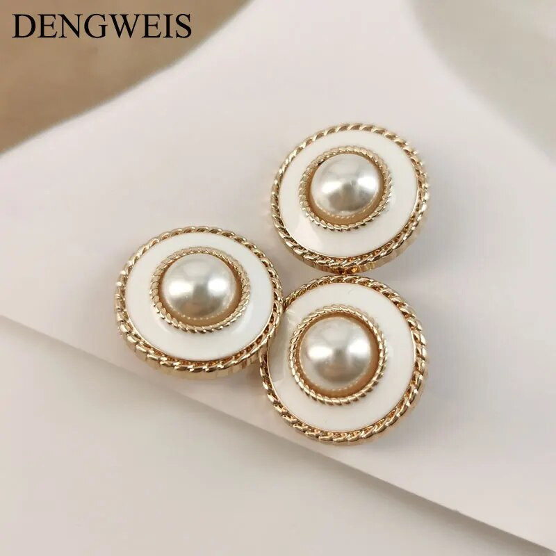 Visokokvalitetni modni gumbi za šivanje Metalni ukrasni gumbi za žene Dodaci za šivanje odjeće za kaput DIY pribor za rukotvorine 6 kom