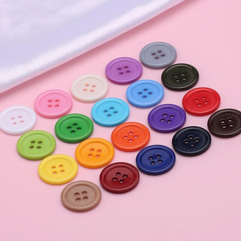 30 τμχ 9-30 χιλιοστά Πολύχρωμα στρογγυλά κουμπιά Κουμπιά από ρητίνη ραψίματος για DIY ρούχα Πουλόβερ Πουκάμισο Ένδυση Αξεσουάρ Scrapbooking