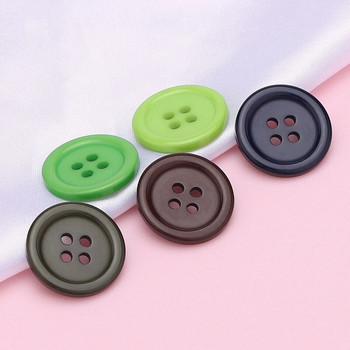 30 τμχ 9-30 χιλιοστά Πολύχρωμα στρογγυλά κουμπιά Κουμπιά από ρητίνη ραψίματος για DIY ρούχα Πουλόβερ Πουκάμισο Ένδυση Αξεσουάρ Scrapbooking