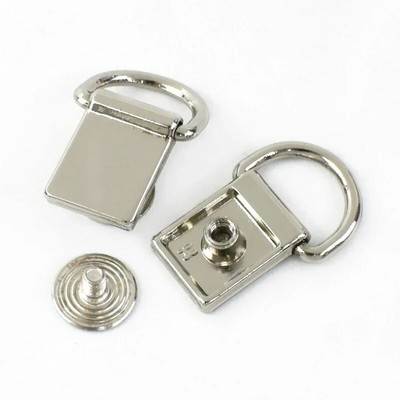 10/20 buc. Inel D pentru geantă cu clemă laterală Catarame cu șurub metalic pentru mâner pentru geantă de mână cleme pentru cuier cureaua din piele cârlig conector bricolaj hardware pentru reparații