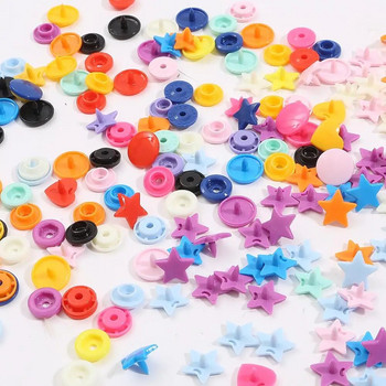 40 τμχ Πλαστικά κουμπιά 12mm κουμπιά αστεριού σχήματος T5 κούμπωμα κούμπωμα για βρεφικά ρούχα Πόρπη τύπου ράψιμο Diy Crafts Αξεσουάρ ενδυμάτων