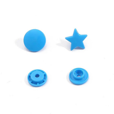 40tk 12MM plastikust nööbid Tähekujuline T5 klõpsuga kinnitus beebiriiete jaoks Pressi pandla õmblemine isetegemine käsitöö rõivatarvikud