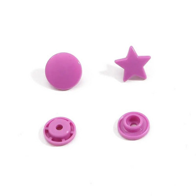 40tk 12MM plastikust nööbid Tähekujuline T5 klõpsuga kinnitus beebiriiete jaoks Pressi pandla õmblemine isetegemine käsitöö rõivatarvikud
