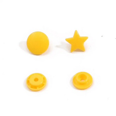 40tk 12MM plastikust nööbid Tähekujuline T5 klõpsuga kinnitus beebiriiete jaoks Pressi pandla õmblemine isetegemine käsitöö rõivatarvikud