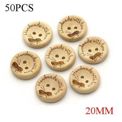 50 vnt. rankų darbo širdelės medžio sagos Natūralios spalvos rankų darbo dekoratyvinis mygtukas rūbams Siuvimo iškarpų dovanos 15 mm 20 mm 25 mm