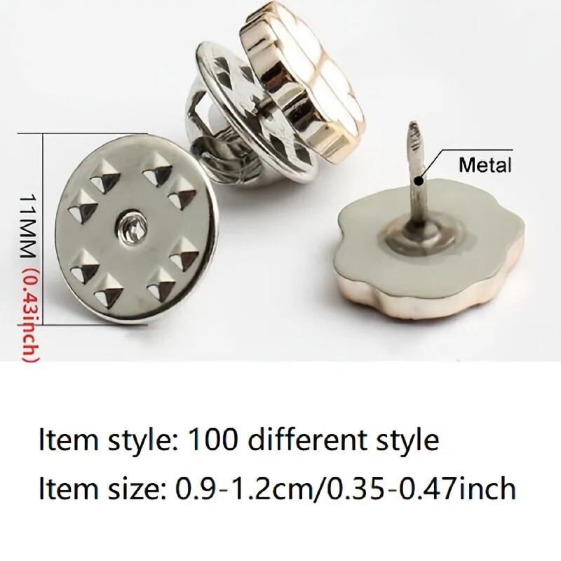 10 τμχ Δωρεάν ράψιμο με μαργαριτάρι στρας με κουμπιά καρφίτσα για αποφυγή τυχαίας έκθεσης Κουμπιά καρφίτσες Καρφίτσες σήματα μανικετόκουμπα Κουμπί πουκάμισου