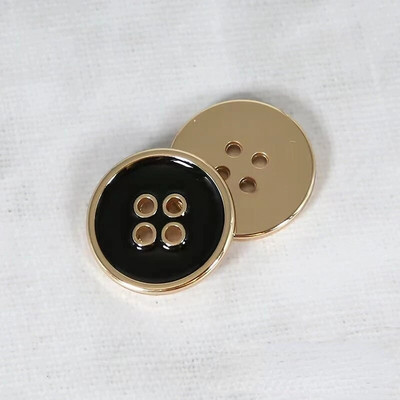 10 bucăți nasturi din aliaj de înaltă calitate, 11,5/15/18/20/25mm, cu 4 găuri, nasturi rotunzi, pentru cusut, accesorii pentru haine de vânt