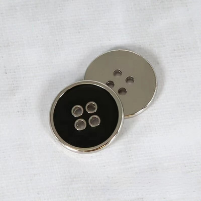 10 bucăți nasturi din aliaj de înaltă calitate, 11,5/15/18/20/25mm, cu 4 găuri, nasturi rotunzi, pentru cusut, accesorii pentru haine de vânt