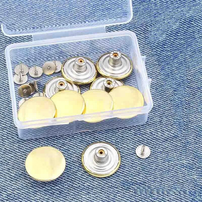 10 buc nasturi pentru blugi fără șuruburi, butoane detașabile reglabile, pentru schimbarea pantalonilor, circumferința taliei, set de catarame pentru talie cu cutie