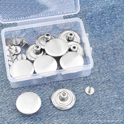 10 buc nasturi pentru blugi fără șuruburi, butoane detașabile reglabile, pentru schimbarea pantalonilor, circumferința taliei, set de catarame pentru talie cu cutie