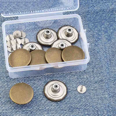 10 buc nasturi pentru blugi fără șuruburi, butoane detașabile reglabile, pentru schimbarea pantalonilor, circumferința taliei, set de catarame pentru talie cu cutie
