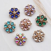 25 mm, butoni de bricolaj, metal, cristal, blană cusut manual, jachetă cardigan cu nasturi cu strass, cu mâner