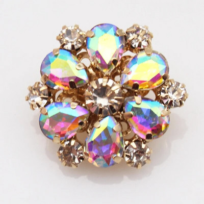 25 mm, butoni de bricolaj, metal, cristal, blană cusut manual, jachetă cardigan cu nasturi cu strass, cu mâner