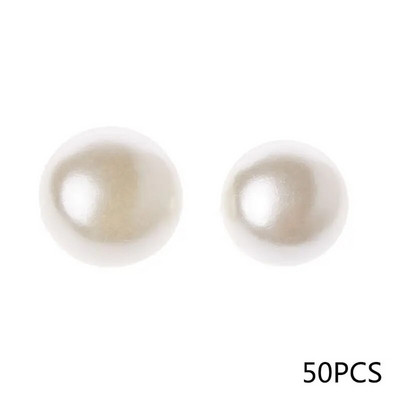 Sewing Pearl Buttons 50pcs DIY Craft Sewing Shirt Skirt Dress Sweater for Jacket for Holiday Party Table Scatter Decoration