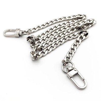 „Pasidaryk pats“ 120 cm metalinės rankinės piniginės grandinės odinio krepšio dirželio rankenos pečių krepšio keitimo remontas su 2 užsegimais, 4 spalvų užsegimu