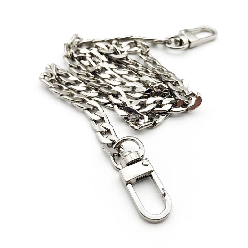 „Pasidaryk pats“ 120 cm metalinės rankinės piniginės grandinės odinio krepšio dirželio rankenos pečių krepšio keitimo remontas su 2 užsegimais, 4 spalvų užsegimu