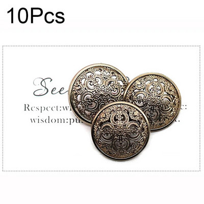 10 buc nasturi metalici nasturi retro goli nasturi aurii sculptate pentru costum haină cămașă haine în stil european accesorii de cusut diy