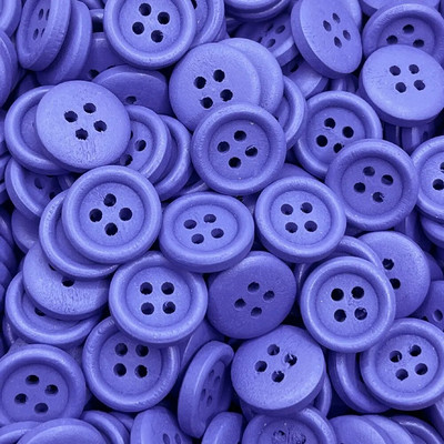 Nou 15mm 30 buc/pachet 7 culori pentru copii nasturi rotunji din lemn lucrat manual album de însemnări decorare nunta accesorii de cusut