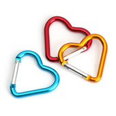 3/6 buc. Catarame în formă de inimă Carabinier din aluminiu Sticlă de apă agățată Breloc Clip Breloc Cârlig Accesorii pentru alpinism Kit de călătorie