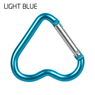 3/6 buc. Catarame în formă de inimă Carabinier din aluminiu Sticlă de apă agățată Breloc Clip Breloc Cârlig Accesorii pentru alpinism Kit de călătorie