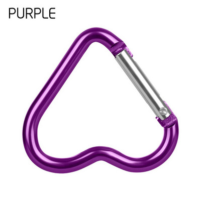 3/6 buc. Catarame în formă de inimă Carabinier din aluminiu Sticlă de apă agățată Breloc Clip Breloc Cârlig Accesorii pentru alpinism Kit de călătorie