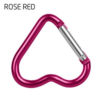 3/6 buc. Catarame în formă de inimă Carabinier din aluminiu Sticlă de apă agățată Breloc Clip Breloc Cârlig Accesorii pentru alpinism Kit de călătorie