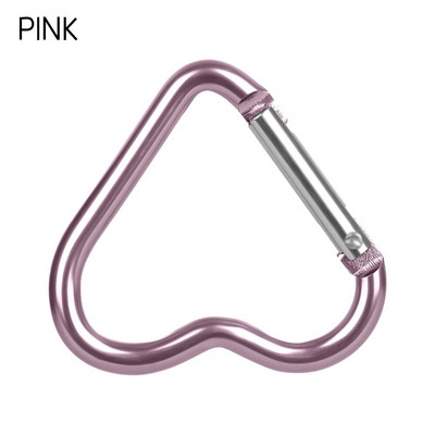 3/6 buc. Catarame în formă de inimă Carabinier din aluminiu Sticlă de apă agățată Breloc Clip Breloc Cârlig Accesorii pentru alpinism Kit de călătorie