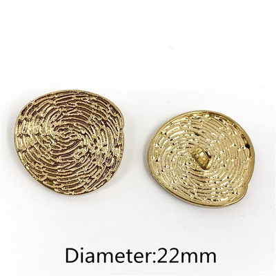 22mm 25mm 10 buc/lot cap de leu nasture metalice auriu pulover haină decorare butoni cămașă accesorii DIY JS-0075