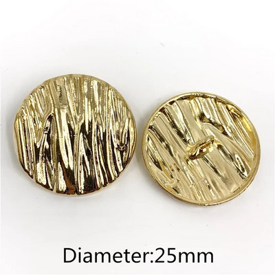 22mm 25mm 10 buc/lot cap de leu nasture metalice auriu pulover haină decorare butoni cămașă accesorii DIY JS-0075