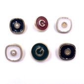 15mm 18mm 20mm 10 buc/lot Punct ulei metalic nasturi aur pulover haină decorare butoni cămașă accesorii DIY A-19512-504
