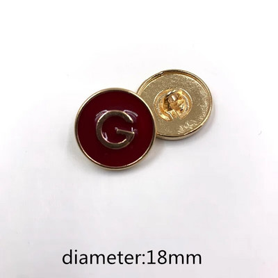 15mm 18mm 20mm 10 buc/lot Punct ulei metalic nasturi aur pulover haină decorare butoni cămașă accesorii DIY A-19512-504