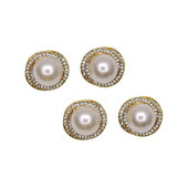 Buton cu strasuri metalice de 16 mm de bună calitate cu accesorii pentru buton de decorare a hainei de pulover DIY 1 buc/lot SP-0174