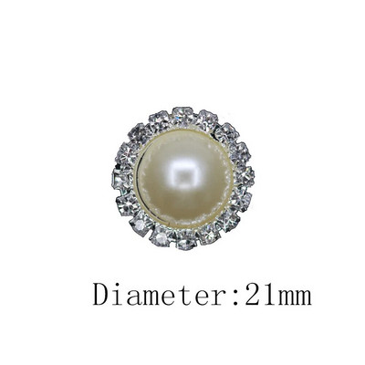 Geros kokybės 21 mm metalinių kalnų krištolų saga su megztinio palto dekoravimo mygtukų priedais „pasidaryk pats“ 1vnt./parta SP-0091