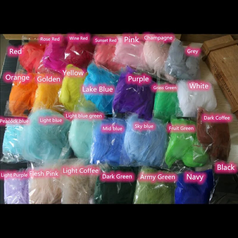 4-8 cm žąsų plunksnos Natūralios gulbės Samll plunksnos „pasidaryk pats“ Spalva „Flutter Plume“ scena Vestuvių dekoracija Plaukiojantis slyvų purslų balionas