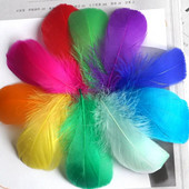 Pene naturale de gâscă Pene 4-8cm 8-12cm Pene de lebădă pentru decorarea casei Artizanat Accesorii pentru bijuterii de nuntă 100 buc