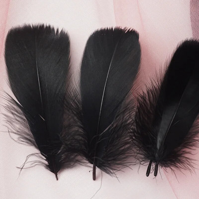 Pene naturale de gâscă Pene 4-8cm 8-12cm Pene de lebădă pentru decorarea casei Artizanat Accesorii pentru bijuterii de nuntă 100 buc