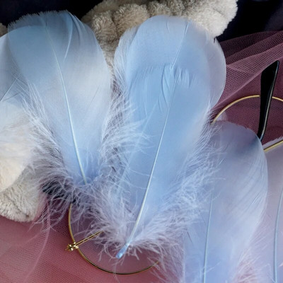 Pene naturale de gâscă Pene 4-8cm 8-12cm Pene de lebădă pentru decorarea casei Artizanat Accesorii pentru bijuterii de nuntă 100 buc