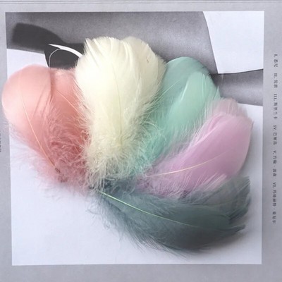 Pene naturale de gâscă Pene 4-8cm 8-12cm Pene de lebădă pentru decorarea casei Artizanat Accesorii pentru bijuterii de nuntă 100 buc