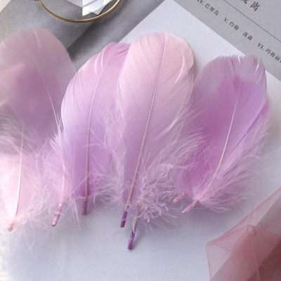Pene naturale de gâscă Pene 4-8cm 8-12cm Pene de lebădă pentru decorarea casei Artizanat Accesorii pentru bijuterii de nuntă 100 buc