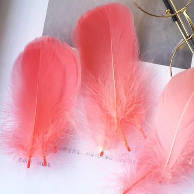 Pene naturale de gâscă Pene 4-8cm 8-12cm Pene de lebădă pentru decorarea casei Artizanat Accesorii pentru bijuterii de nuntă 100 buc