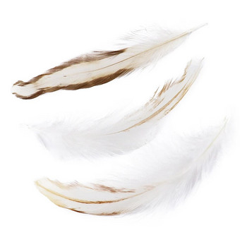 Естествени пилешки пера от петел 4-6 инча, 100 броя качествени пухкави пера от фазан за бижута, ръчно изработени аксесоари за парти дрехи