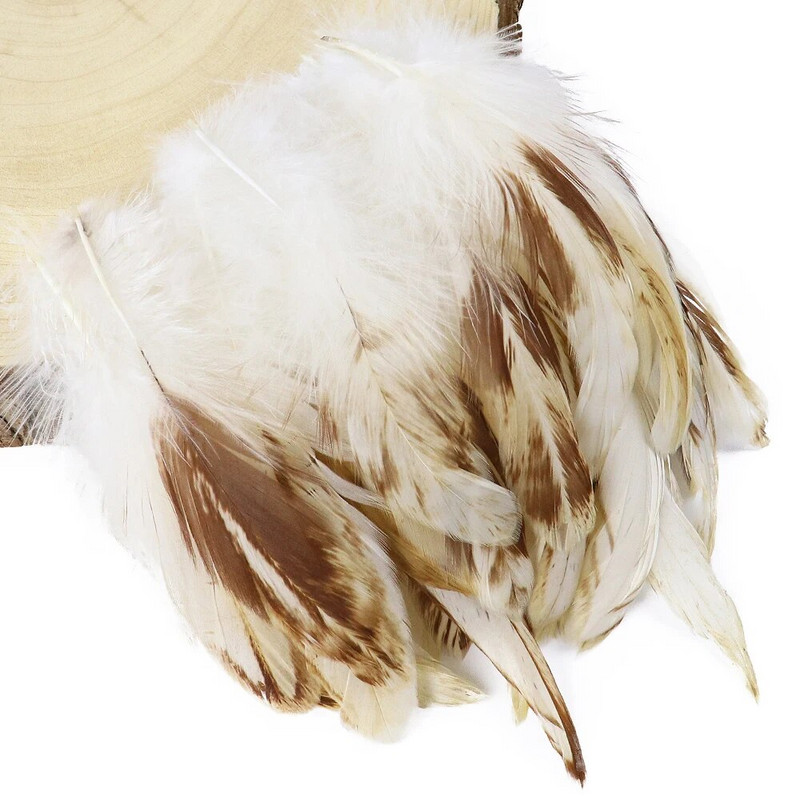 Prirodno pijetlovo kokošje perje 4-6 inča 100 komada Kvalitetno pahuljasto perje fazana za nakit Ručno izrađeni dodaci za odjeću za zabave
