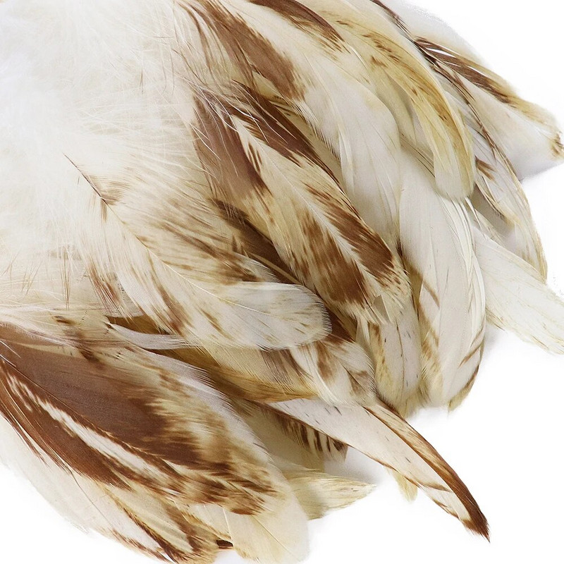 Prirodno pijetlovo kokošje perje 4-6 inča 100 komada Kvalitetno pahuljasto perje fazana za nakit Ručno izrađeni dodaci za odjeću za zabave