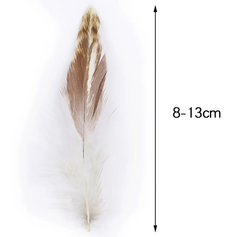Prirodno pijetlovo kokošje perje 4-6 inča 100 komada Kvalitetno pahuljasto perje fazana za nakit Ručno izrađeni dodaci za odjeću za zabave