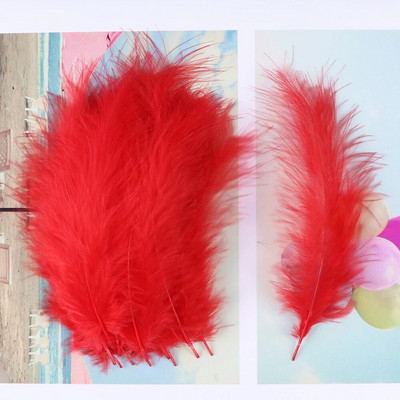 Αφράτο Marabou φτερό γαλοπούλας για χειροτεχνίες 10-15cm Natural Plumas Jewelry Making Wedding Party Διακοσμητικά Φτερά Dream Catcher